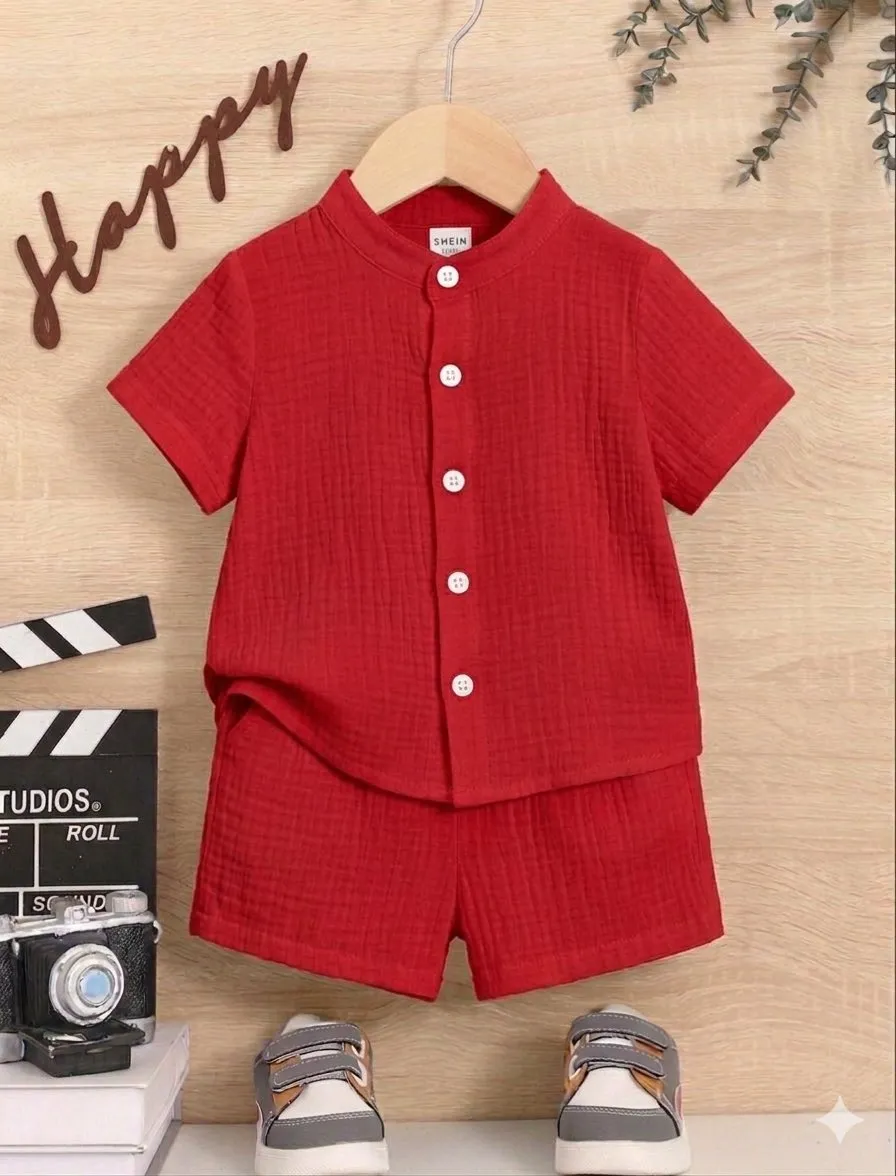 Classic Casual Button-Up Co-Ord Set thumbnail 2
